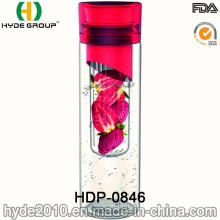 700ml Wholesales Fruit Infuser Tritan Water Bottle, BPA Free Plastic Fruit Infusion Bottle (HDP-0846)